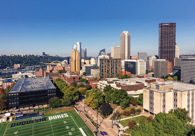 duquesne campus aerial view