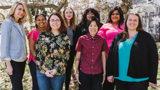 group of smiling ladies